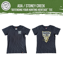 Load image into Gallery viewer, Women's ADA Stoney Creek “Defending Your Hunting Heritage” Tee