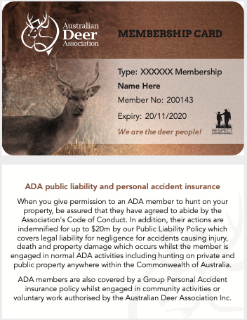 Plastic Membership Card (ADA Members Only)