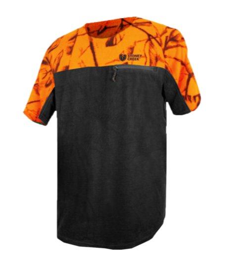 Stoney Creek Microplus Tee (Black/Orange)